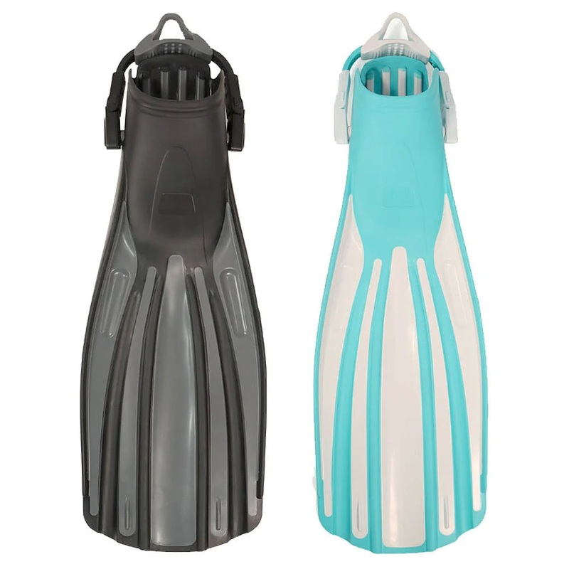 Fourth Element Rec Fins|Black/Grey|Aqua/White|Small|Regular|X Large