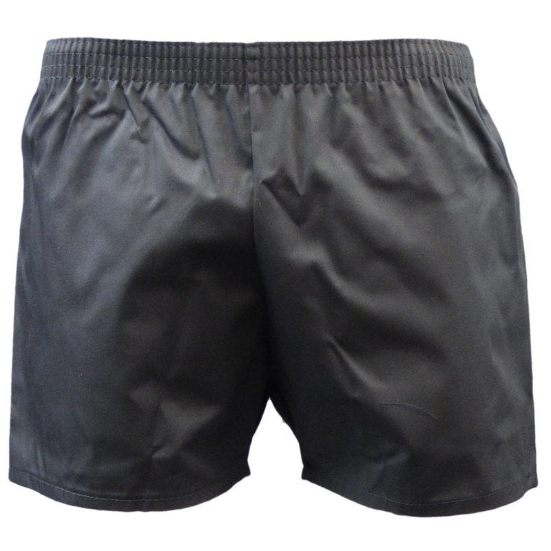 Poly/Cotton Football Short|22 – 24in|38 – 40in|Black