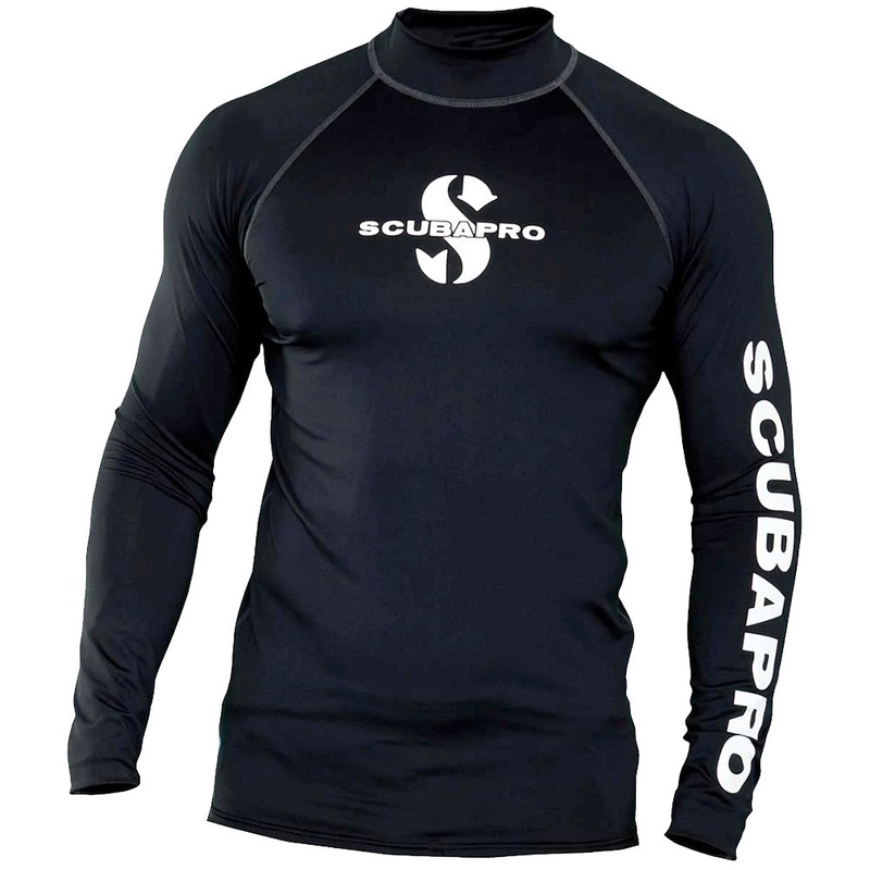 Scubapro UPF50 Long Sleeve Rash Guard – Men’s Black