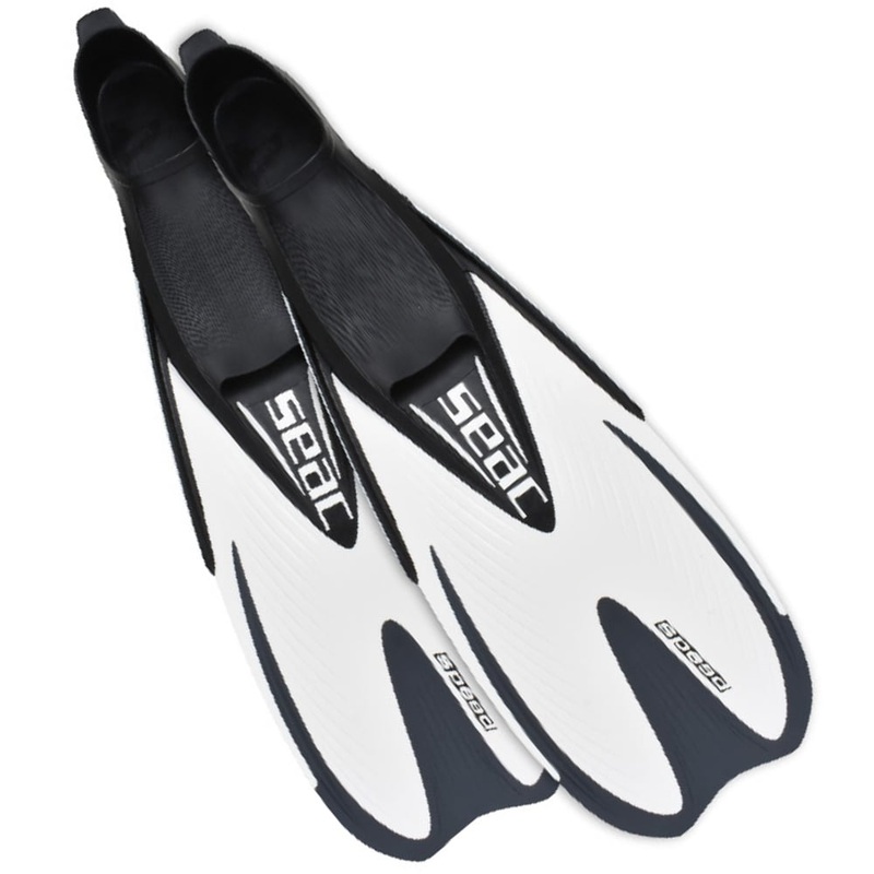 Seac Speed Snorkelling Fins|White|Blue|26/28|29/31|34/35|36/37