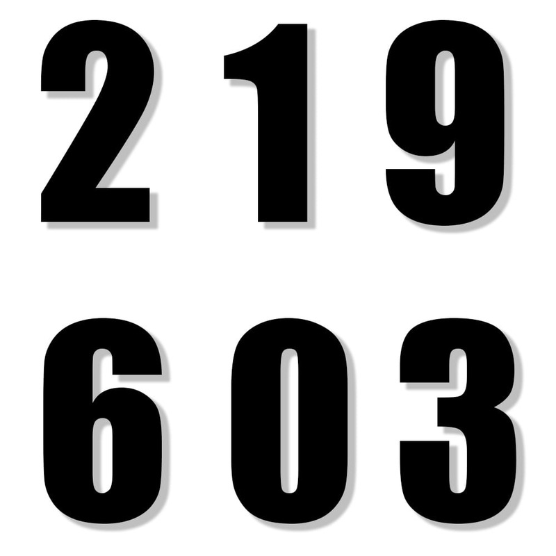Self Adhesive Numbers|1|2|3|4|5|6|7|8|9|0