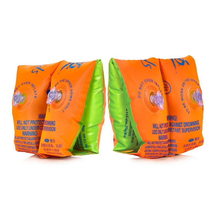 Zoggs Float Bands|0 – 12 Months|1 – 3 Years|3 – 6 Years|6 – 12 Years|Orange/Green