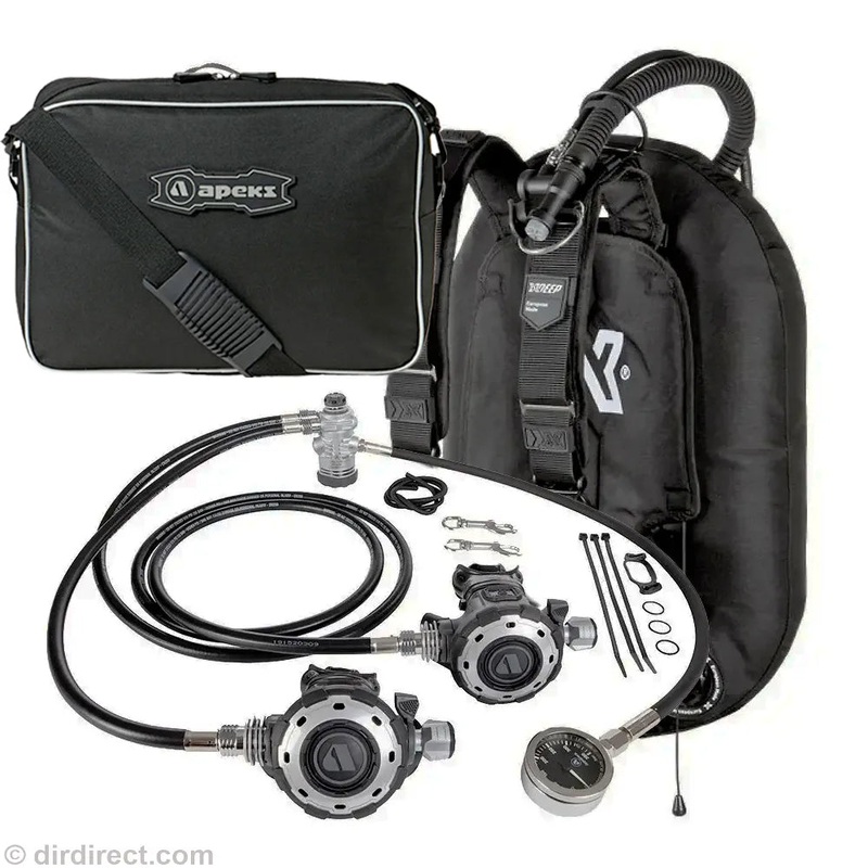 DIR Apeks XDeep Deluxe Starter Package –  Zeos Deluxe Wing + MTX-RC Long Hose Regulator