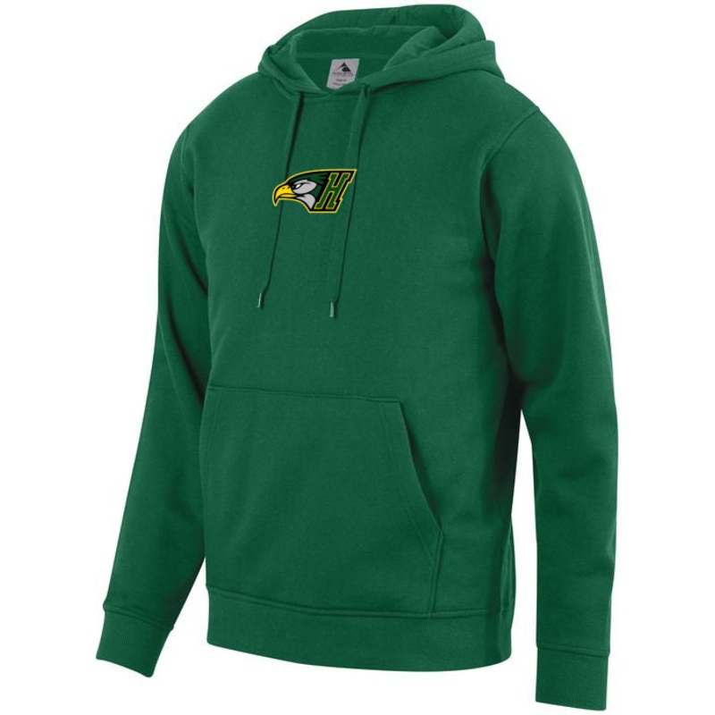 Augusta Newmarket Hawks Hawks Green Embroidered Hoodie