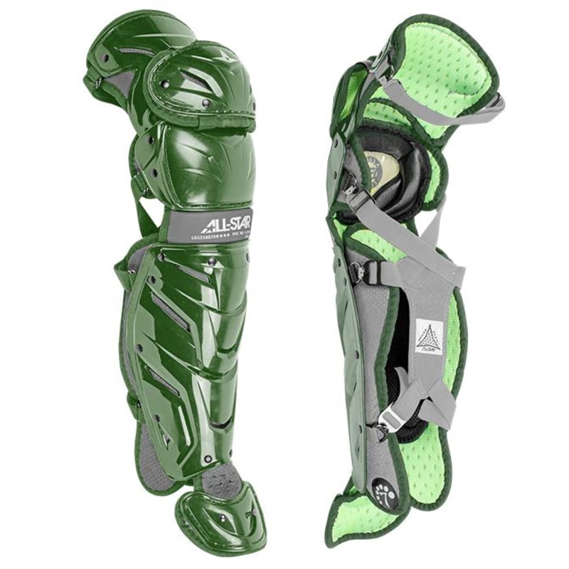 Allstar S7 AXIS 13.5 Green/Grey – Catchers Leg Guard