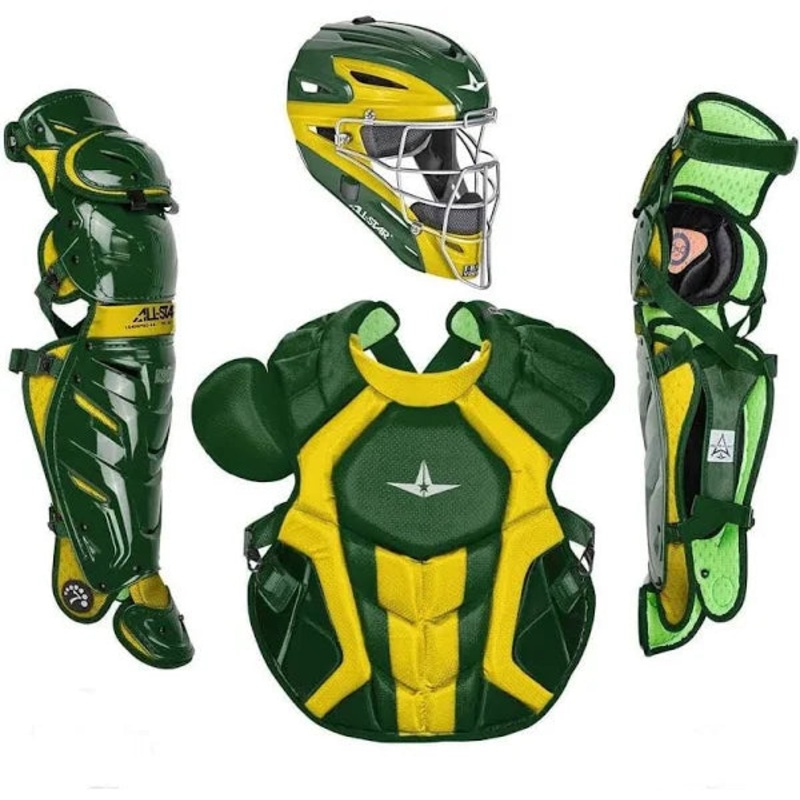 All Star S7 (NOCSAE) Green/Yellow- Catcher’s Set