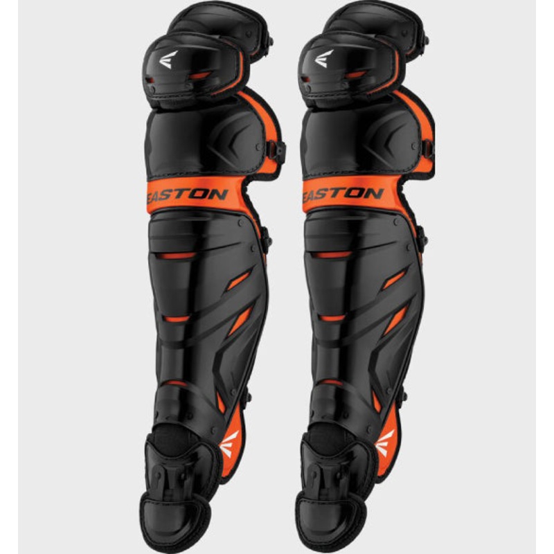 Easton Elite X 14 Orange and Black – Youth Catcher’s Leg Guards