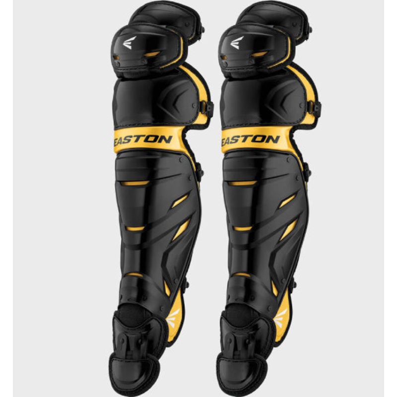 Easton Elite X 14 Yellow and Black – Youth Catcher’s Leg Guards