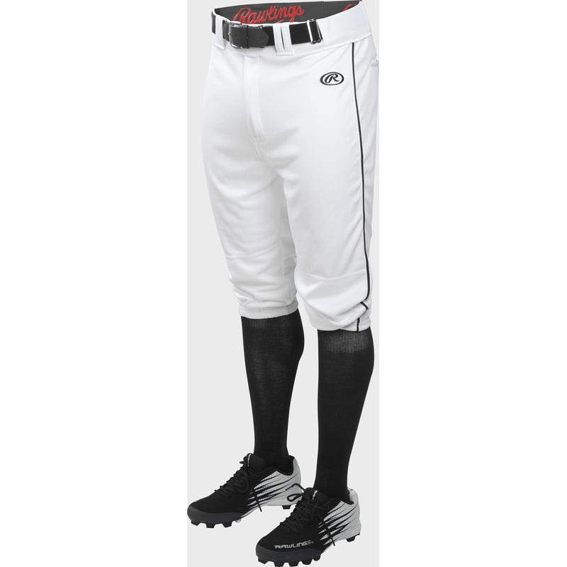 Rawlings Launch Piped Knickers White/Black – Baseball Piped Knicker Pant