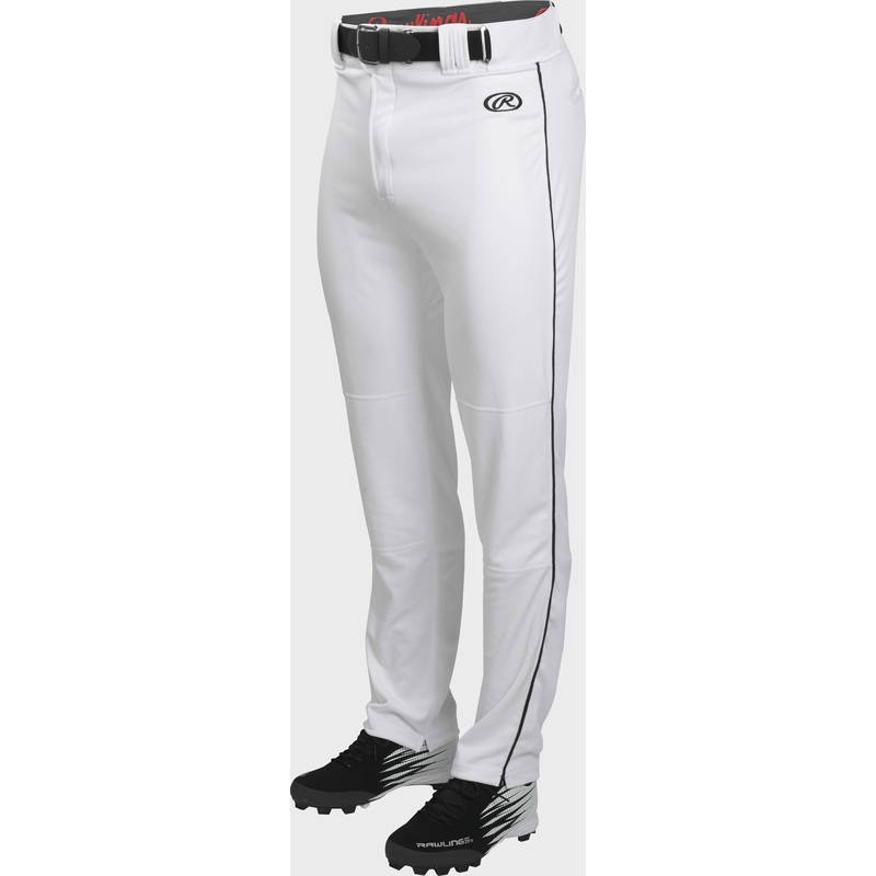 Rawlings Launch Piped Pant White/ Black – Baseball Piped Pant