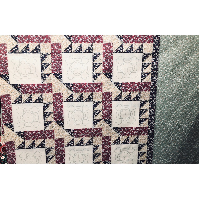 Applique Heart Quilt Top