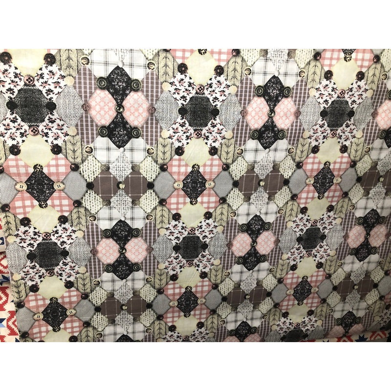 Button Quilt Brown