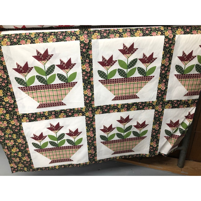 Flower Basket Green
