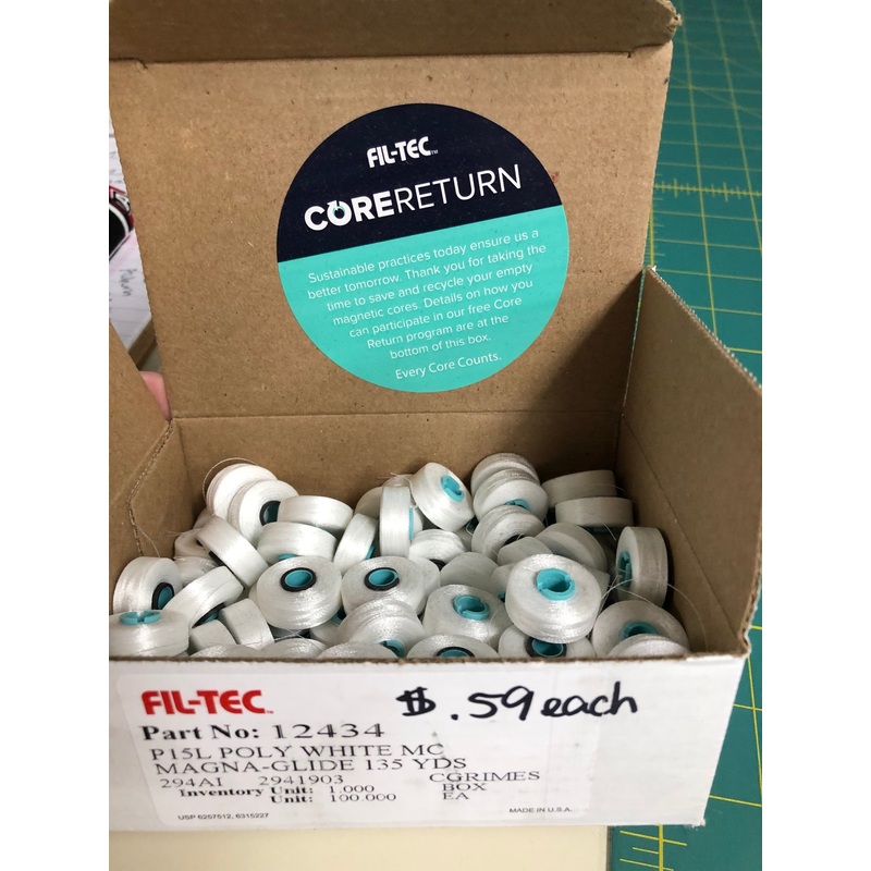 Magna Glide- White Magnetic Bobbins
