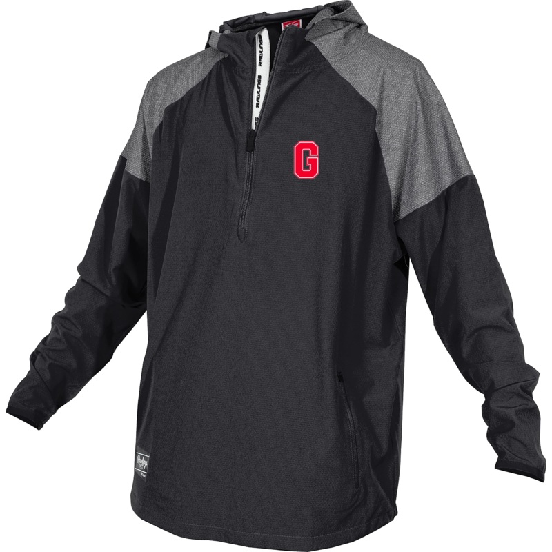 Rawlings ColorSync Georgina Black Long Sleeve Cage Jacket | Embroidered Logo and Number