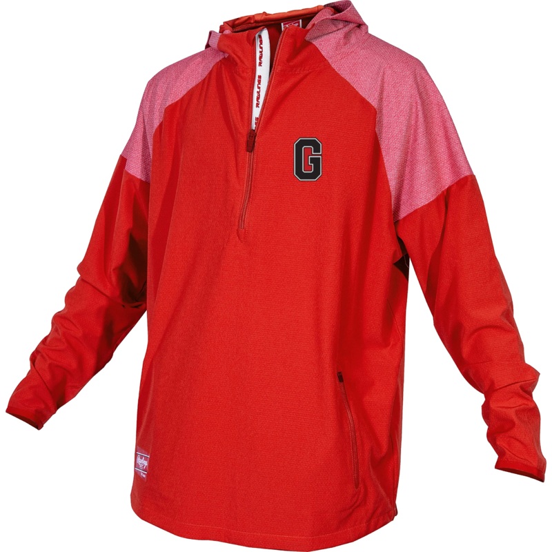 Rawlings ColorSync Georgina Red Long Sleeve Cage Jacket | Embroidered Logo and Number