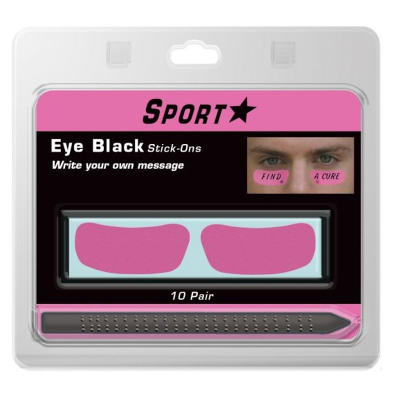 SportStar’s Eye Black Stick-Ons (Pink)