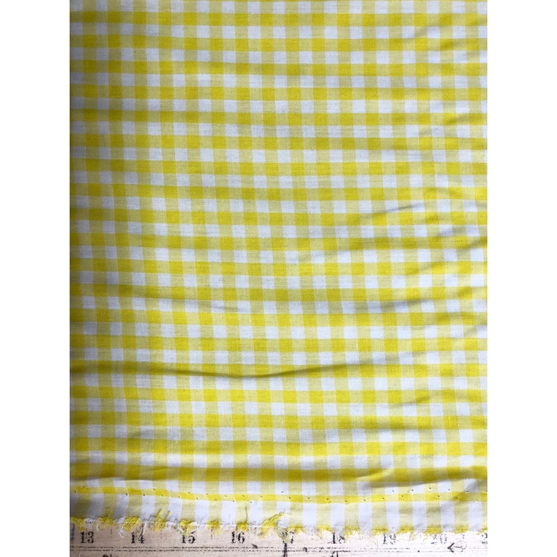 Yellow Gingham 1/4