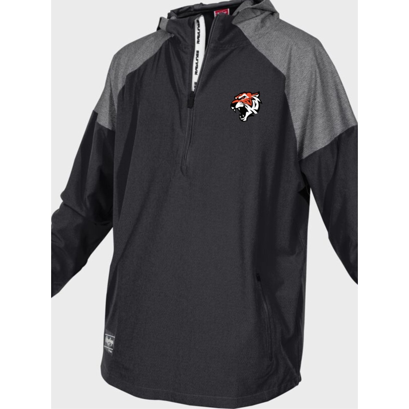Rawlings ColorSync Orangeville Bengals Long Sleeve Cage Jacket  | Logo and Number
