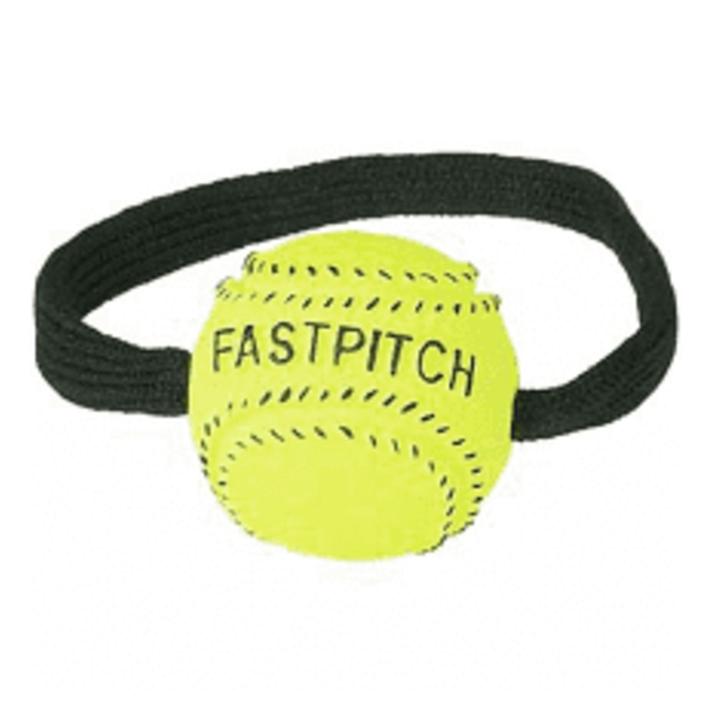 Mini Fastpitch Yellow Ball Zipper Pull