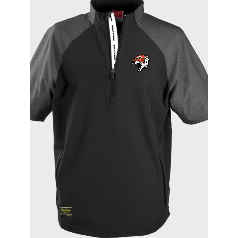 Rawlings ColorSync Orangeville Bengals Short Sleeve Cage Jacket  | Logo and Number