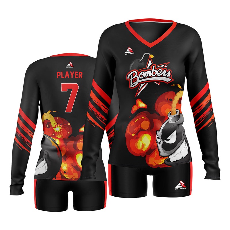 Bombers – Volleyball|With Shorts|Without Shorts|Small|Medium|Large|XL|XXL|3XL|4XL|5XL|6XL|2T -Toddler|3T- Toddler|4T – Toddler|YXS|YS|YM|YL|YXL