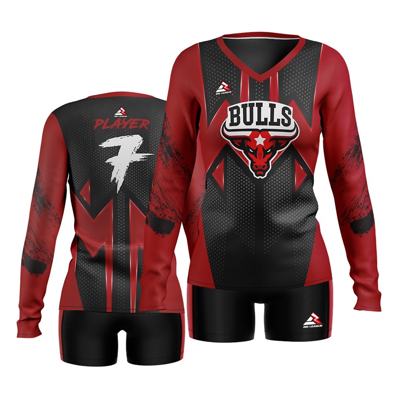Bulls – Volleyball|With Shorts|Without Shorts|Small|Medium|Large|XL|XXL|3XL|4XL|5XL|6XL|2T -Toddler|3T- Toddler|4T – Toddler|YXS|YS|YM|YL|YXL