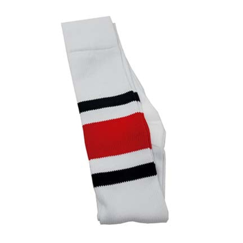 TCK Custom Socks|White-Scarlet-Black|White-Royal-Orange|Pattern E|Pattern F|Small|Medium|Large|X-Large