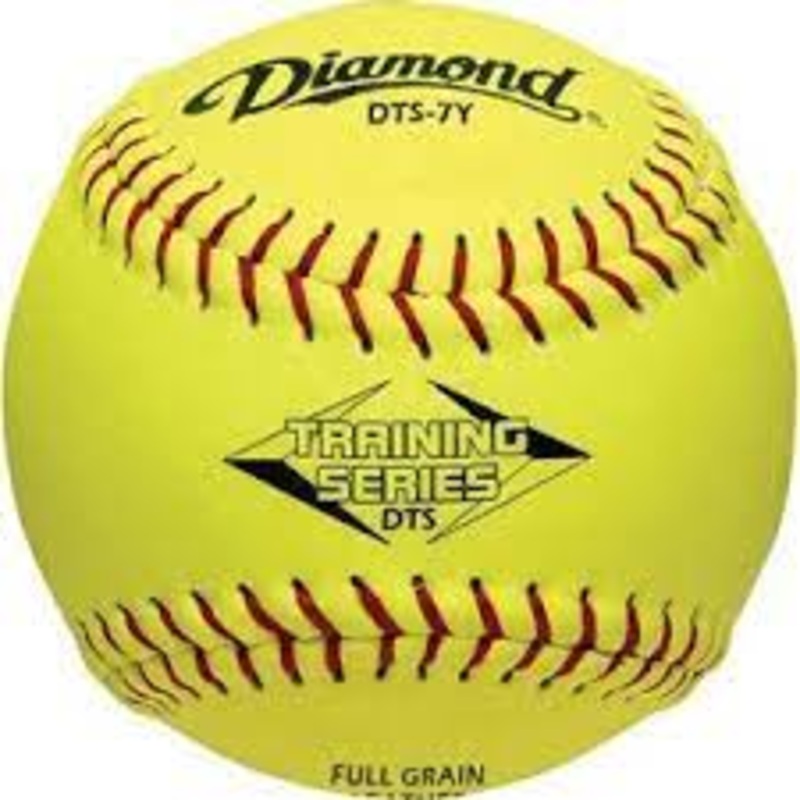 Diamond 7 Optic Yellow Leather Training Balls