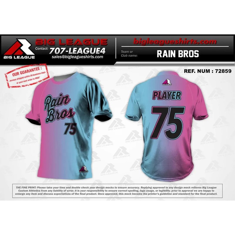Rainbros Team Store|Crew Neck|Blue Pink