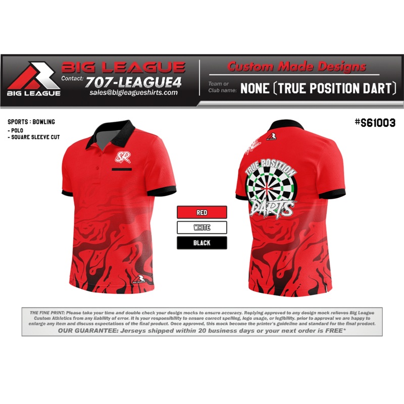True Position Darts Team Store