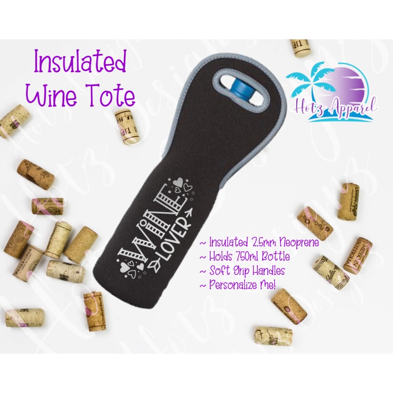 Wine Lover Insulated Wine Tote