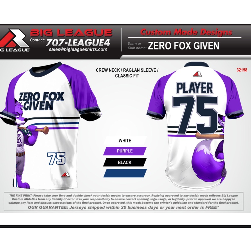 Zero Fox Given Team Store|Crew neck