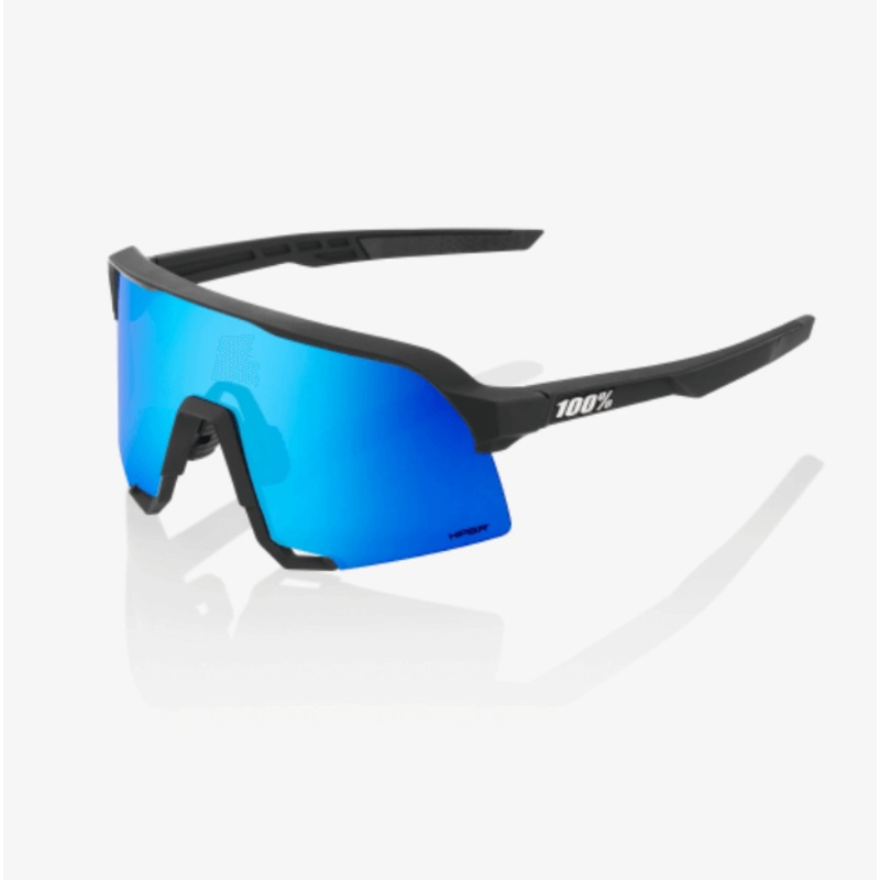 100% S3 – Matte Black – HiPER Blue Multilayer Mirror Lens