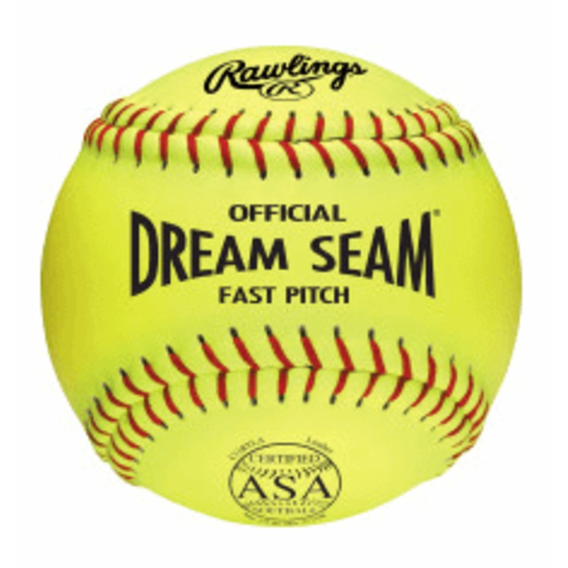 Wilson ASA NFHS 11 inch Dream Seam High Density Cork Core Leather Softballs