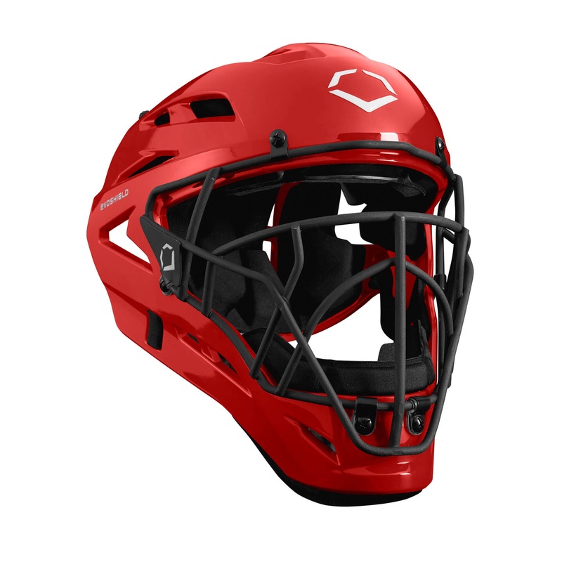 Evoshield Pro-SRZ Solid Catcher’s Helmet Scarlet
