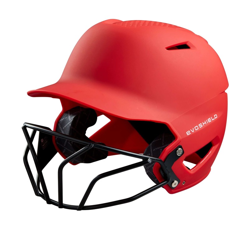 Evoshield XVT Batting Helmet W/ Facemask – Matte Finish Scarlet