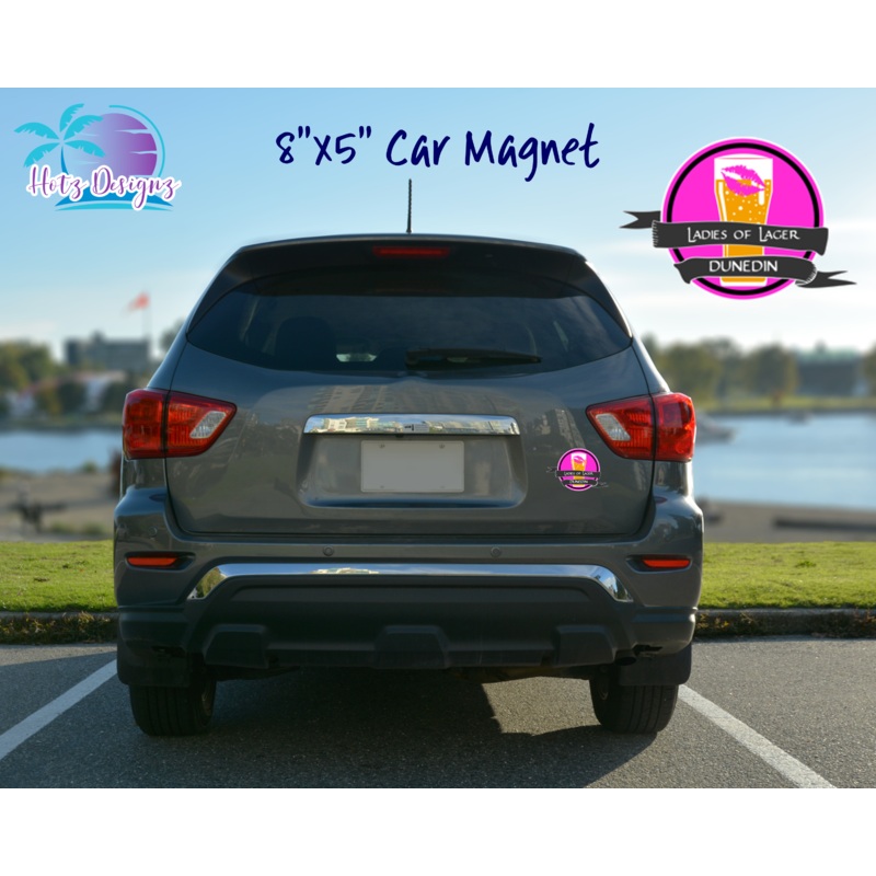Ladies of Lager Car Magnet