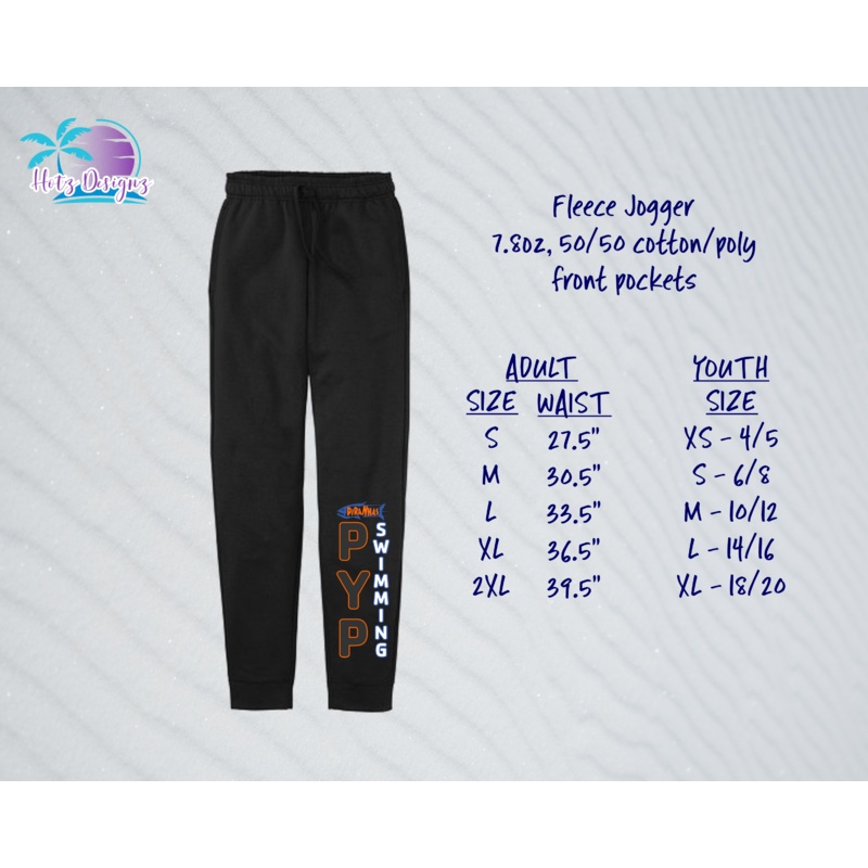 PYP Piranhas Unisex Joggers|S|M|L|XL|2XL|3XL|4XL