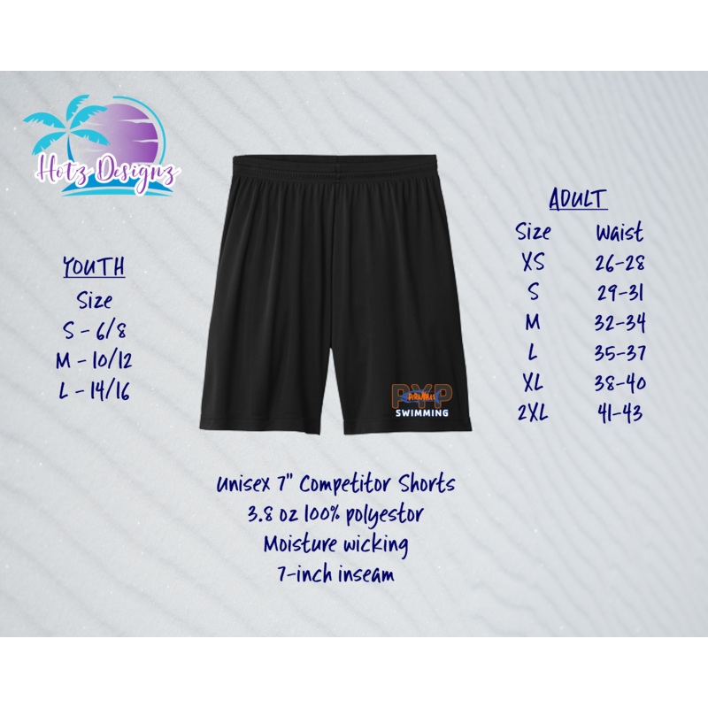 PYP Piranhas Unisex Shorts|XS|S|M|L|XL|2XL