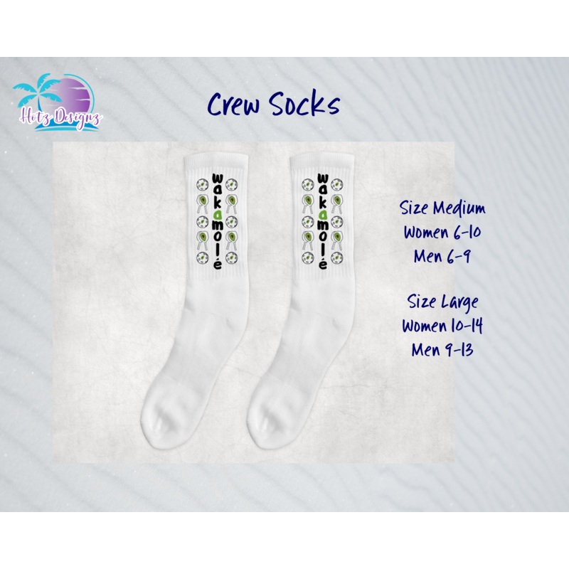 Wakamole Crew Socks|Medium (M)|Large (L)