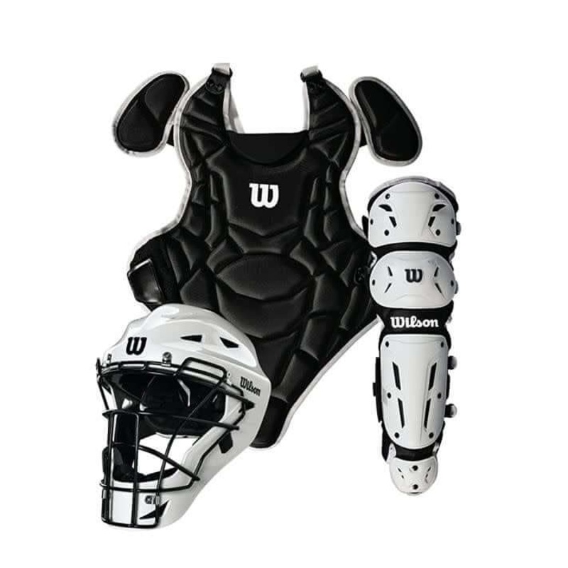 Wilson EZ Gear Kit S/M Black w/White Shinguards and White Helmet