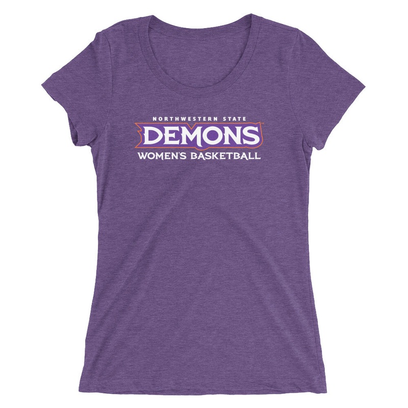 Northwestern Basketball Ladies’ short sleeve triblend t-shirt