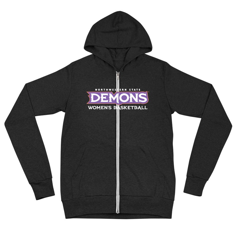 Northwestern Basketball Unisex zip hoodie