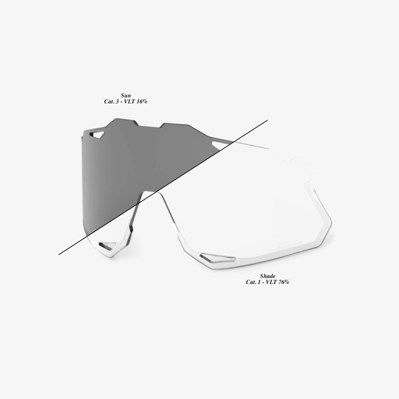 100% HYPERCRAFT XS Replacement Lens – Photochromic Clear/Smoke