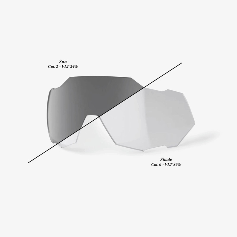 100% SPEEDTRAP Replacement Lens – Photochromic Clear/Smoke
