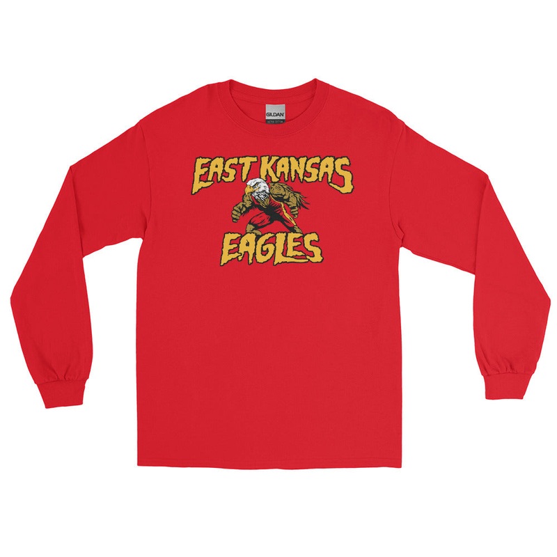 East Kansas Eagles FRONT ONLY Mens Long Sleeve Shirt