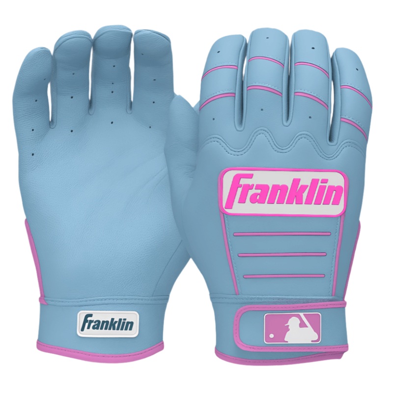 Franklin CFX Pro Custom Batting Gloves Baby Blue/Pink
