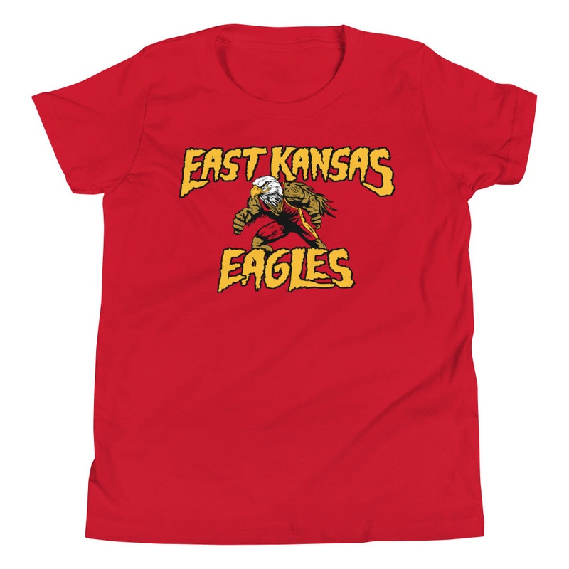 East Kansas Eagles FRONT ONLY Youth Short Sleeve T-Shirt