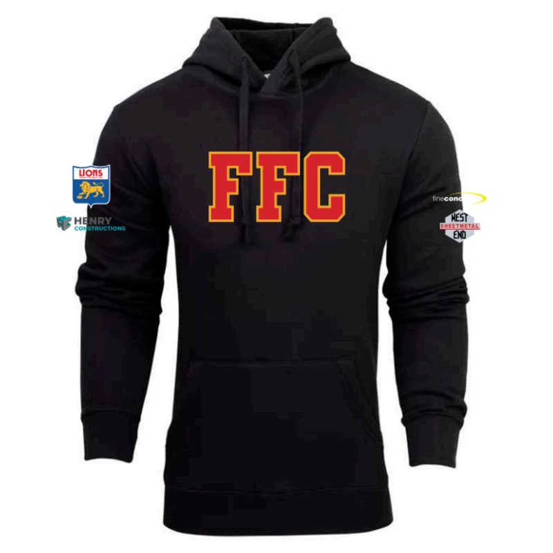 Fitzroy Lions FC | Fleecy Hoodie – Black